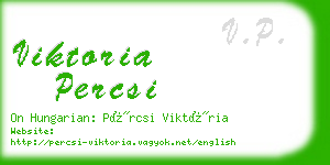 viktoria percsi business card